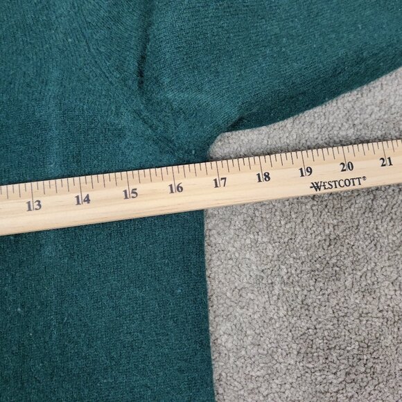 Zara Knit Women's Button Down 100% Cashmere Cardigan in Green Size Small - Picture 5 of 6